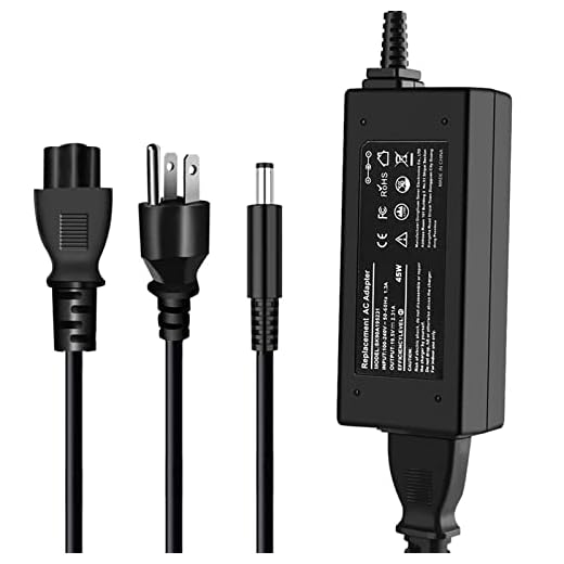 45W AC Adapter 19.5v 2.31a Dell Charger for Dell inspiron 13 14 15 11 3000 5000 7000 Series 5559 3552 5368 3565 Vostro 15 3565 5568 Ultrabook LA45NM140 HA45NM140 HK45NM140 Laptop Power Supply Cord