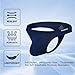 ZAIGGUT Mens Sexy Thong Underwear Low Rise Striped Male Thong Bulge Pouch Thongs for Men Breathable Streatch G Strings Blue XXXL