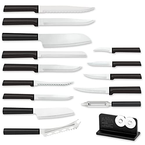RADA Cutlery Ultimate 15-Piece Gift Set, Black Handle