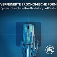 Razer DeathAdder V3 Pro - Kabellose ergonomische Esports-Maus (63g leicht, ergonomische Form, Optischer Sensor Focus Pro 30K DPI, Mausschalter Gen-3, HyperSpeed Wireless) Schwarz – Ansicht 6