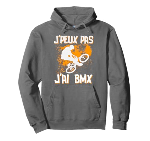 Idee cadeau bmx byciclette humour velos retro Sweat Capuche Noir Homme Adultes Mixte S