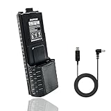 BAOFENG BF-F8HP Battery BL-5 Extended 3800mAh Large Capacity Li-ion for GMRS Ham Radio UV-5R Series (Black+USB Cable)