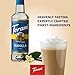 Torani Sugar Free Coffee Syrup, Vanilla Flavored Syrup for Drinks, Zero Calorie, Pump Included, 25.4 Fl Oz