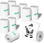 10 Rouleaux Mini Sticker d'imprimante thermique 57 X 25mm pour la plupart des enfants Caméra instantanée, papier de renouvellement d'imprimante de poche