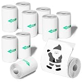10 Rolls Mini Thermal Printer Sticker Paper, 57 X 25mm, Mini Pocket Printer Sticker...