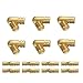 Wang-Data 30-Pack 5 x 25mm（0.98"x0.19"）Brass Hidden Concealed Hinge Barrel Hinge DIY Jewelry Box Hand Craft Gold
