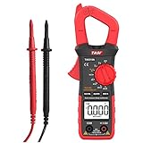 ➤ 【Multifunktions-Multimeterklemme】 ---- Amperemeter-Klemme, die alle grundlegenden Messungen durchführt, die Sie zu Hause und beruflich benötigen. Widerstandsmessung in Ohm, Ampere in Wechselstrom, Volt in Wechselstrom / Gleichstrom, Dioden, Kapazität, Transistoren, niederohmige (Mikrofone), berührungslose NCV-Messung können gemessen werden. Weitere Funktionen sind das automatische Ausschalten (es schaltet sich nach 15 Minuten aus, wenn wir es nicht mehr verwenden) und die Anzeige für niedrigen