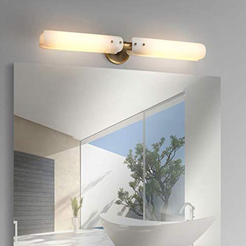 Applique lampe de chevet D72CM en cuivre pour supprimer les ombres du miroir