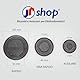 JPshop - Set mit 4 Brennern mit glatten Flammenverteilern, anpassbar an das Kochfeld, kompatibel mit Ariston