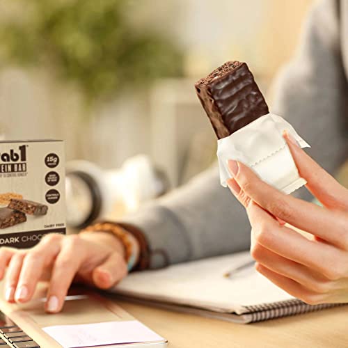 Grab1 Dairy Free Protein Bars Coated In Rich Dark Chocolate | 15 Grams Protein | (2 Pack - 10 Bars) Controls Hunger | Vegan Friendly | Certified Kosher | Delicious Tasting | Low Calorie | Great Meal Replacement Or Snack #TOP2