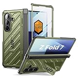 SUPCASE for Samsung Galaxy Z Fold 7 Case with Kickstand (UB Pro), [Built-in Tempered Glass Screen Protector] [Hinge Coverage] [Military-Grade Protection] Full-Body Heavy-Duty Rugged Phone Case, Guldan