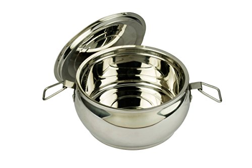 Image of Magma Hot Pearl Stainless Steel Hot Pot Serving Casseroles /Chapati Box /Hot Case (Capacity: 3000)