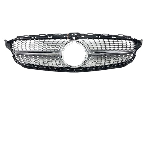 Grille calandre diamant réparer pare-chocs Mercedes C200 C300 argent avec caméra W205