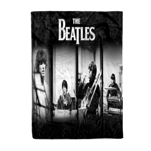 CHEWYZ The Beatles Couverture Polaire en Flanelle pour Enfants et Adultes,en Microfibre Moelleuse,Douce,Chaude et légère,imprimée en 3D,Couvre-lit pour lit,canapé,Chaise,Bureau (127x152cm) - Les Beatles, Paul McCartney, John Lennon, RIngo Starr, George Harrison CHEWYZ The Beatles Couverture Polaire en Flanelle pour Enfants et Adultes,en Microfibre Moelleuse,Douce,Chaude et légère,imprimée en 3D,Couvre-lit pour lit,canapé,Chaise,Bureau (127x152cm) – Image 3