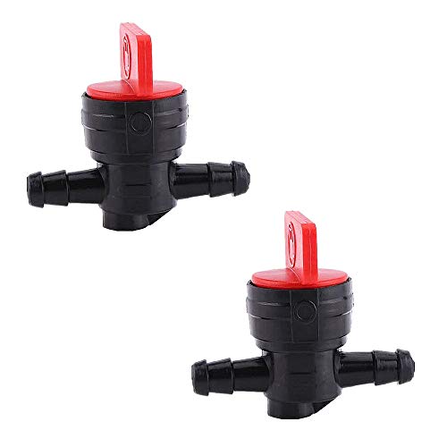 2 Pcs Petcock Fuel Tank Tap 1/4 Inline On/Off Fuel Switch Tap Universal Plastic Motorcycle Fuel Shut Off Valve Gasoline Fuel Shutoff Valves Of Lawn Tractors with 6mm Pipe Hose -  HZ-M, HZ-M011