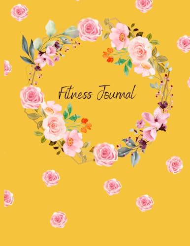 Journal de fitness floral pour suivre vos séances de sport à la maison ou en salle