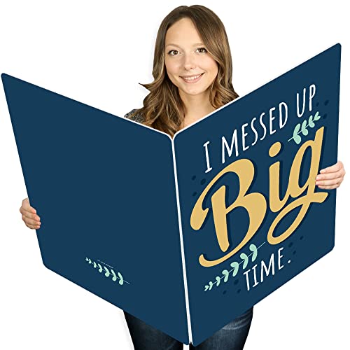 Big Dot Of Happiness I Messed Up Big Time - I'm Sorry Apology Giant Greeting Card - Big Shaped Jumborific Card - 16.5 X 22 Inches #TOP19