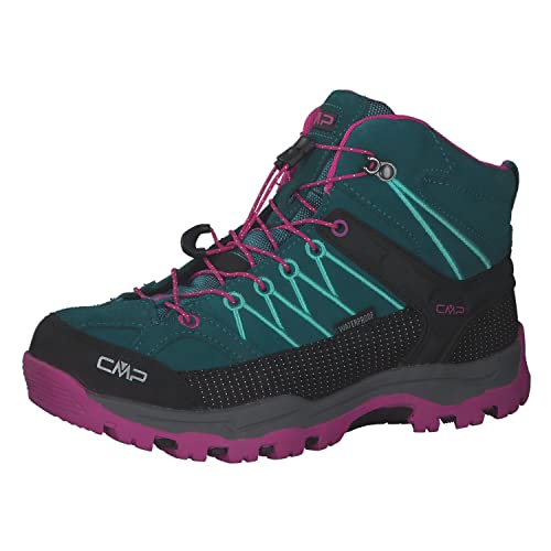 CMP Unisex Kinder Kids Rigel Mid Trekking Shoes Wp Trekking-Schuhe, Lake Pink Fluo, 37 EU