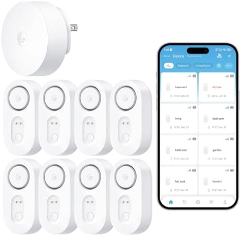 GoveeLife WiFi Water Leak Detector for Home Bundle with sub-Devic...