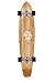 Ten Toes Board Emporium Zed Bamboo Longboard Skateboard Cruiser, 44", White Flora Print