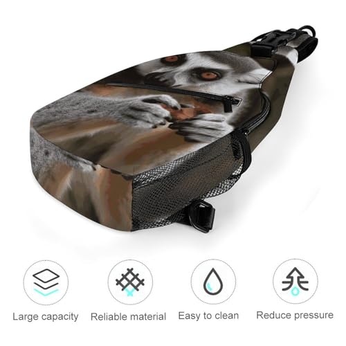 Mochila bandolera deportiva casual para trekking miniatura 5