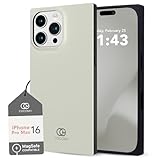 Cocomii - Rectangle Case Compatible with iPhone 16 Pro Max - Compatible with MagSafe, Solid Color, Fashionable Hues, Matte, Magnetic Phone Case for iPhone 16 Pro Max 6.9 inch, Antique White
