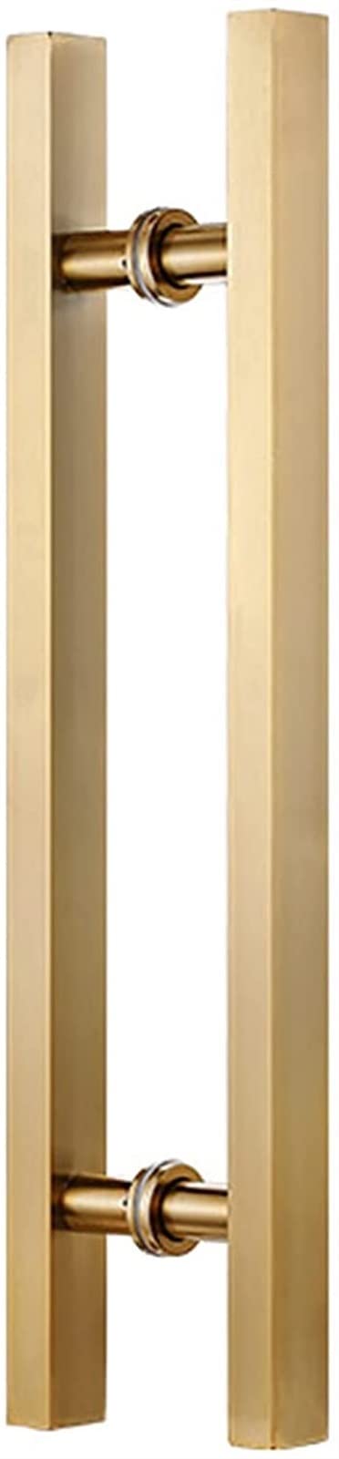 Wdsopk Gold Sliding Barn Door Handle Square Entry Door Handle,Modern Steel Push Pull Door Handle For Shower Glass Sliding/Barn Door/Interior Exterior Door,Include Fittings/Black/120Cm