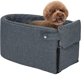 Portable Pet Dog Car Seat Central Control Nonslip Dog Carriers Safe Car Armrest Box Booster Kennel Bed for Small Dog Cat Travel