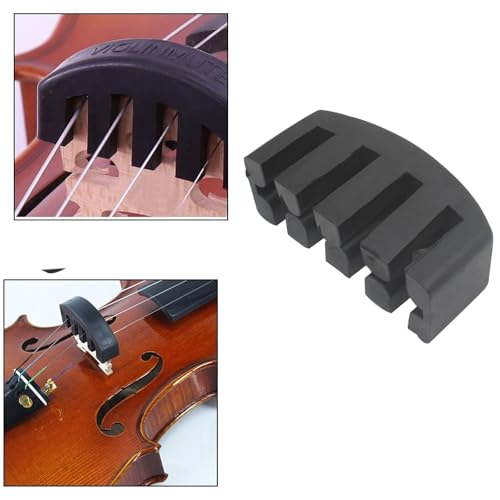 OZXNO 2pcs Cello Practice Mute Rubber Cello Volume Reducer (Black)