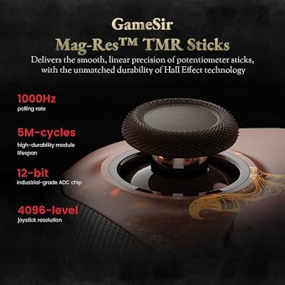 GameSir G7 Pro Wired Xbox Controller for Series X|S, Wireless PC Gamepad, TMR Joysticks, Hall Effect Triggers, 1000Hz Polling Rate (PC), Dragons Dogma II Edition, Charging Dock
