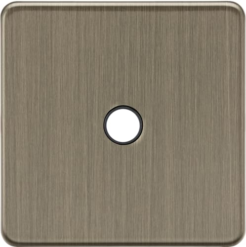 Image of Knightsbridge 20A Flex Outlet Plate - Antique Brass