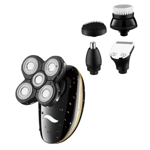 LOLIPPYY 1ensemble Rasoir Électrique Rotatif Rechargeable Et Tondeuse Multifonction Pour Hommes Étanche Et Lavable Pour Rasage Humide Sec Et Entretien Barbe
