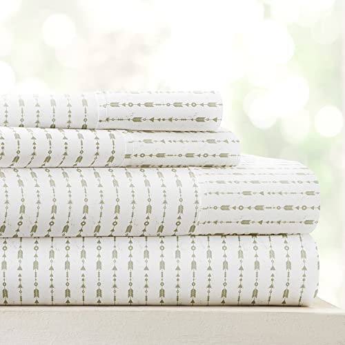 Linen Market 4 Piece King Bedding Sheet Set (Navy Blue Flowers)