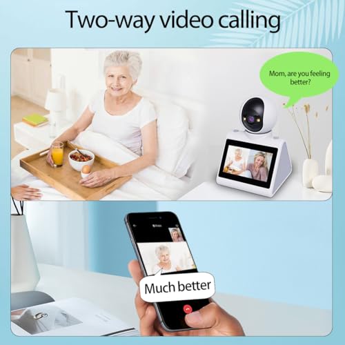 SIYZHOP Indoor Home Security Camera,Pet Dog Camera,Two Way Video Camera with 4.3inch Big Screen,Nanny cam, Monitor for Baby/Elder/Nanny/Dog/pet with Phone App Dome Camera(Button Calling Version) - Image 6