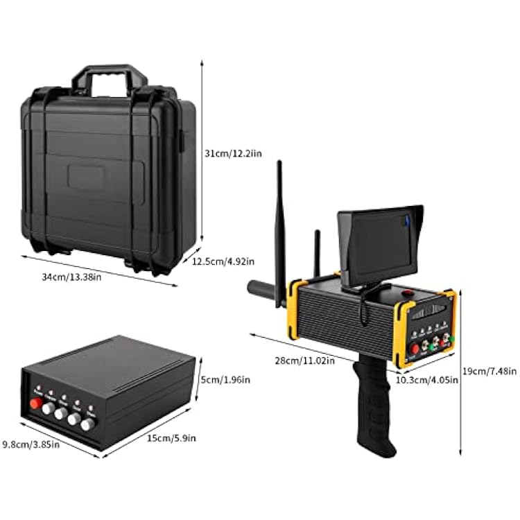 Underground Metal Detector,Gold Finder Underground Metal Scanner ,Automatic Rotation Detection Underground Metal Detector Detecting Tools