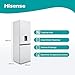 Hisense RB390N4WWE 60 cm Freestanding 60/40 Fridge Freezer - 304 litre Capacity - Total No Frost - Non-Plumbed Water Dispenser - White - F Rated
