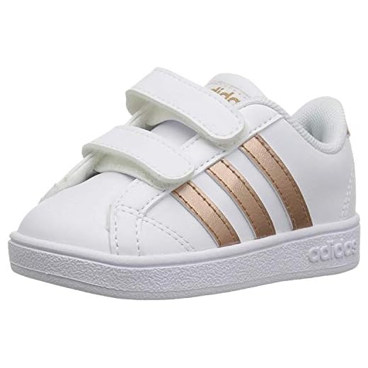 adidas Performance Baby Baseline, White/Copper Metallic/Black, 8K M US Toddler