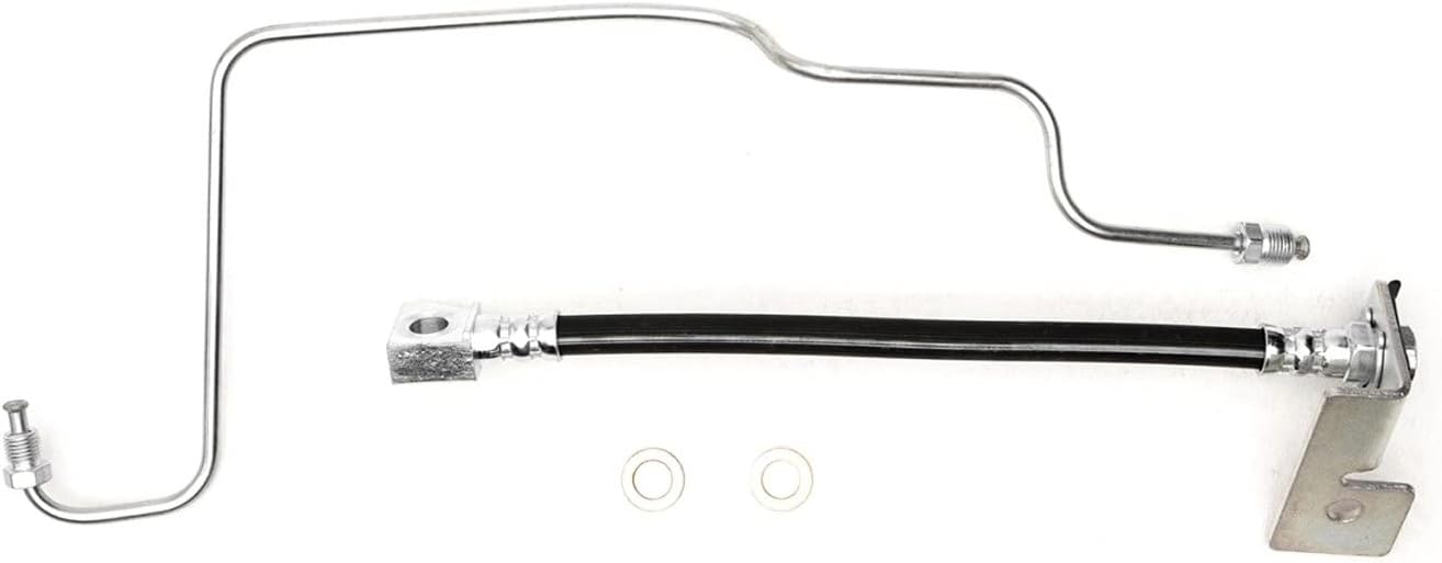 Dynamic Friction Company Rear Lower Left Brake Line Hose 350-54579 For 1997 Ford F-250 HD, 1997-1999 Ford F-250, 2000-2001 F-150