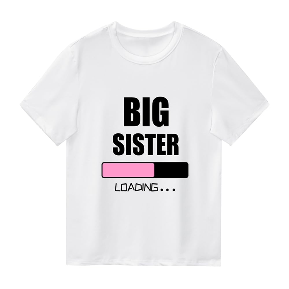 XinhuidaI’m Going to be a Big Sister Tees Kids Baby Girl T Shirts Tops Clothes Outfit Novelty Birth Announcement Gift