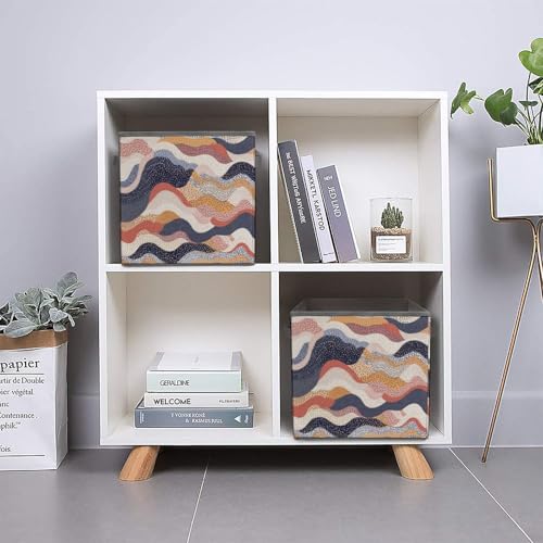 Panier de rangement pour placard pliable ondulé et bac empilable de maison - 6