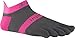 injinji Run Lightweight No Show Xtralife Socks, Pink Slate, Medium