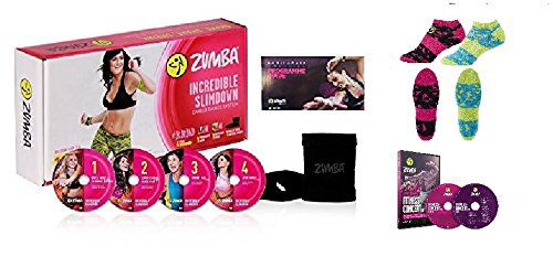Zumba Incredible Slimdown Set con 4 DVD, idioma alemán, DVD Live Zumba...
