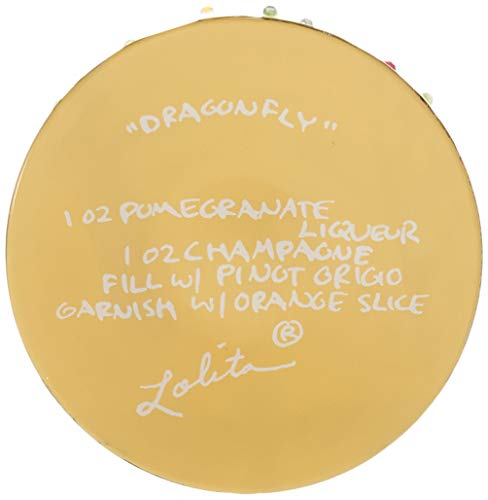 Lolita Dragonfly Summer Artisan Painted Wine Glass Gift, 440 Ml #TOP2