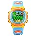 Produktbild MOLINGXUAN Kinder Multifunktionale elektronische Uhr Transparent Bunte LED-Lichtwasserdichte Digitaluhr Stoß- Persönlichkeit Studenten Watch (hellblau),G