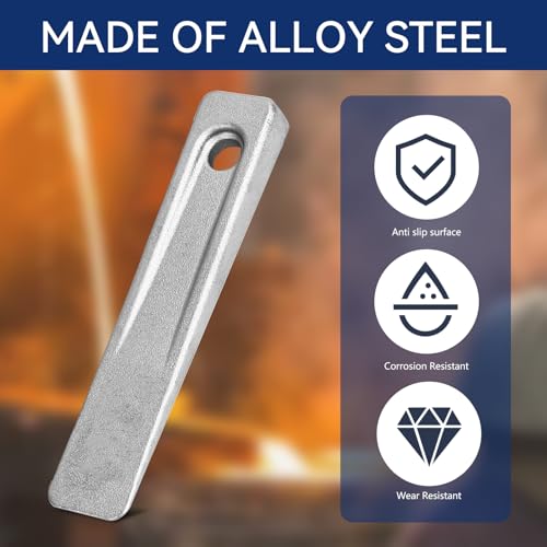 2PCS 5 Inch Steel Wedges, Set Up Wedge, Metal Wedges for Welding, for Setting Up Work on Planers, Shapers, Milling Machines