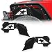 BESKE Front Steel Inner Fender Liners Design for Heat Dissipation 2007-2018 Jeep Wrangler JK JKU Sport Sahara Rubicon & Unlimited 2/4 Door