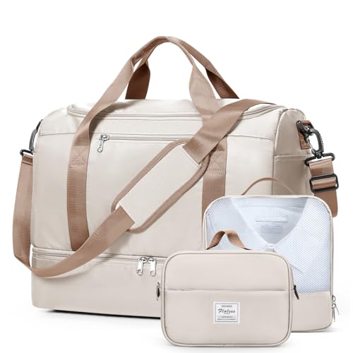 Travel Duffel Bag, Carry-On Overnight Weekender Bags with Shoes Compartment by SYCNB - Used condition - US$25.60