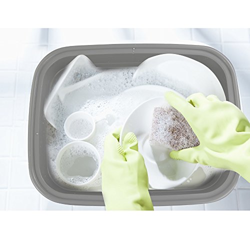 Yubine 18 Quart Plastic Dish Pans/Wash Basins, 2 Packs #TOP2
