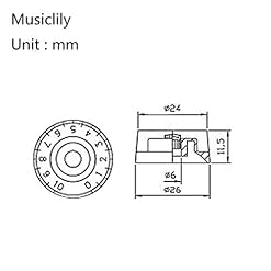 Musiclily Pro B-Stock Inch Size Cylindrique Bouton de Potentiomètre Speed Knobs Abalone Circle Top pour USA Les Paul… - Les Beatles, Paul McCartney, John Lennon, RIngo Starr, George Harrison Musiclily Pro B-Stock Inch Size Cylindrique Bouton de Potentiomètre Speed Knobs Abalone Circle Top pour USA Les Paul… – Image 3