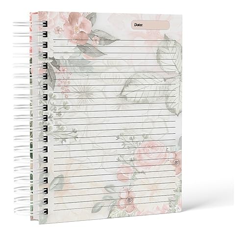 Caderno De Anotações - 200 Pag - Flores Naturais